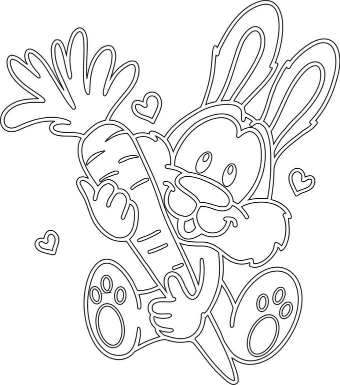 Вытынанки 2023 кролик