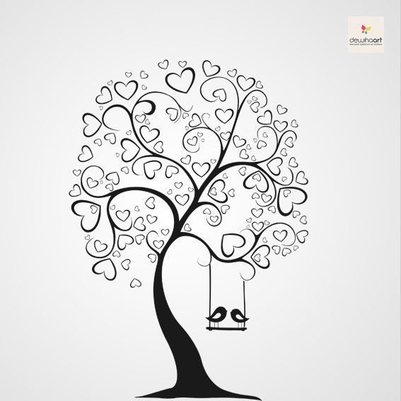 Дерево с завитушками