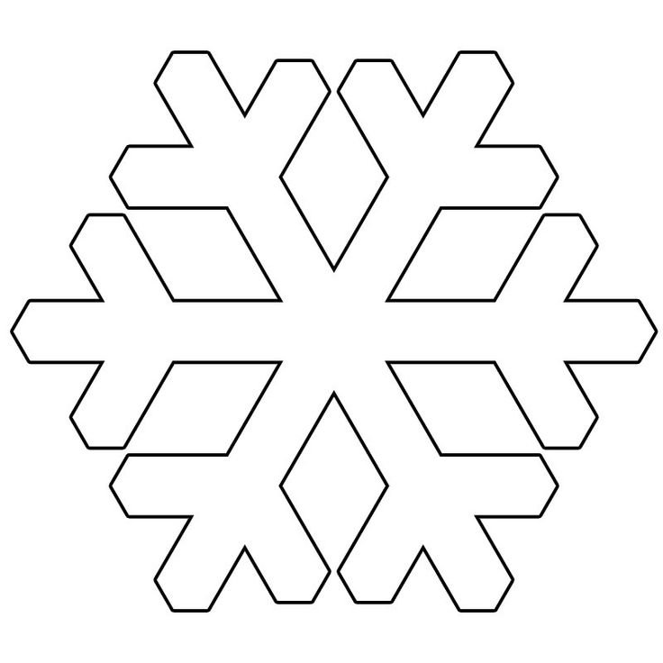 Трафарет «снежинки»