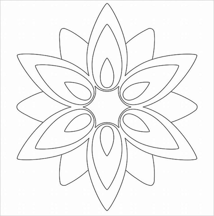 Трафарет "цветы"