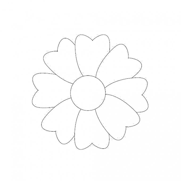 Цветы трафарет для вырезания