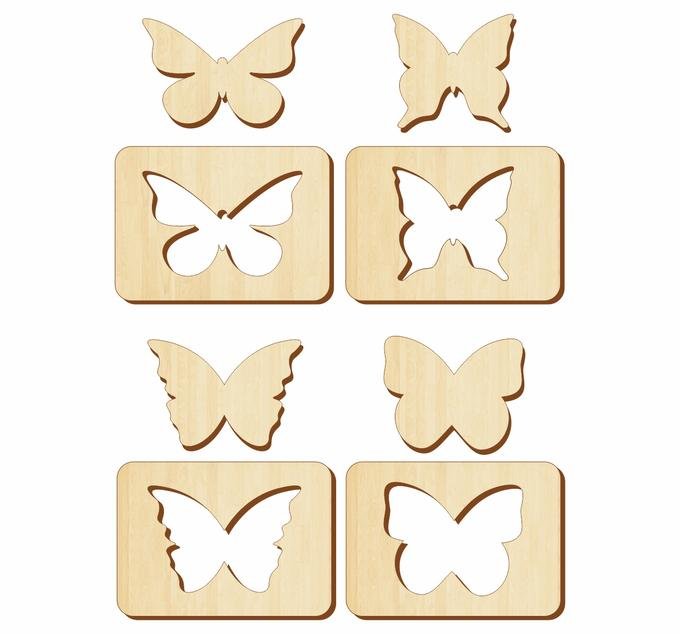 Деревянные трафареты для рисования