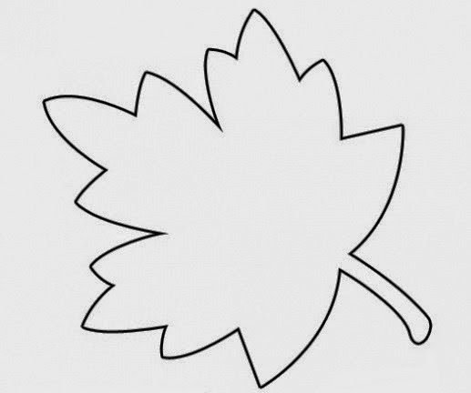 Трафарет осенних листьев