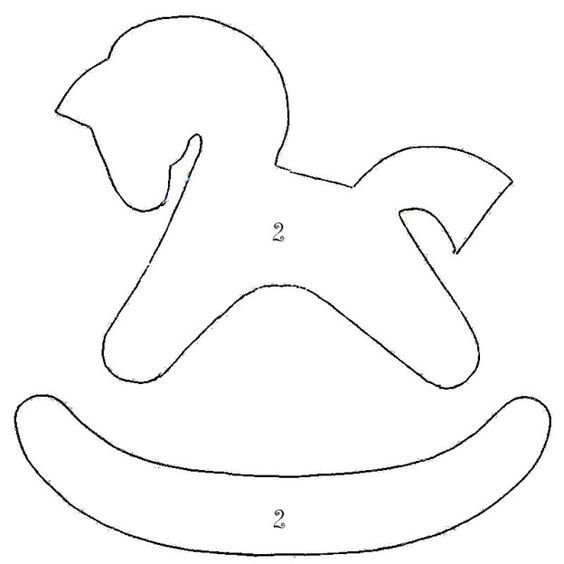 Лошадка качалка макет