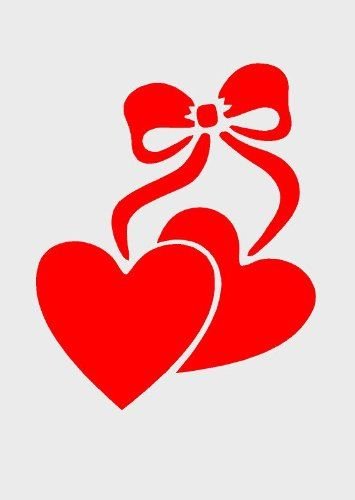 Трафареты для декора сердце