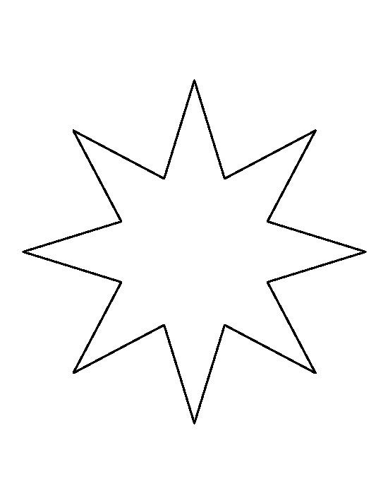 Звёздочки трафареты для вырезания