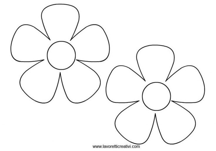 Трафарет цветочка