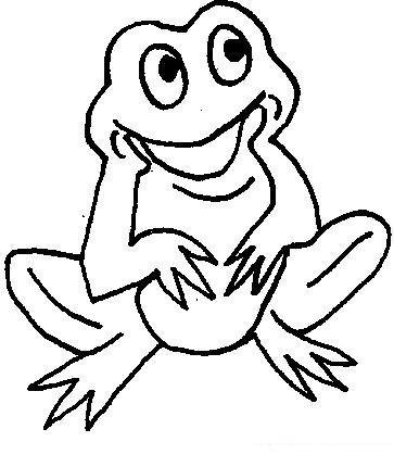 Лягушонок раскраска для детей