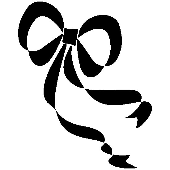 Бант трафарет