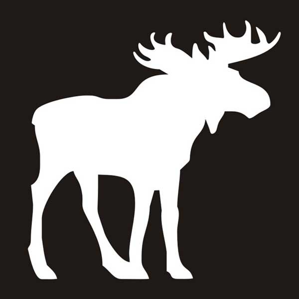 Трафарет лося для вырезания