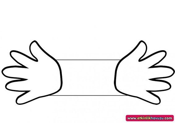 Ладонь раскраска