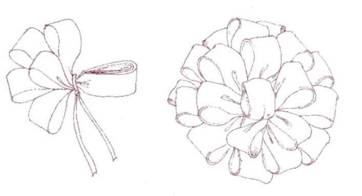 Бант трафарет