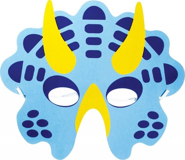 Маска динозавра детская