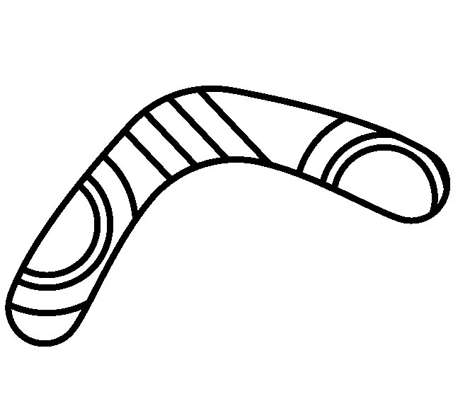 Бумеранг рисунок