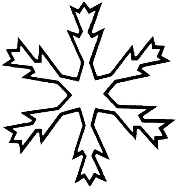 Снежинка раскраска