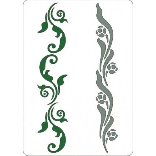 Трафаретные узоры на мебели