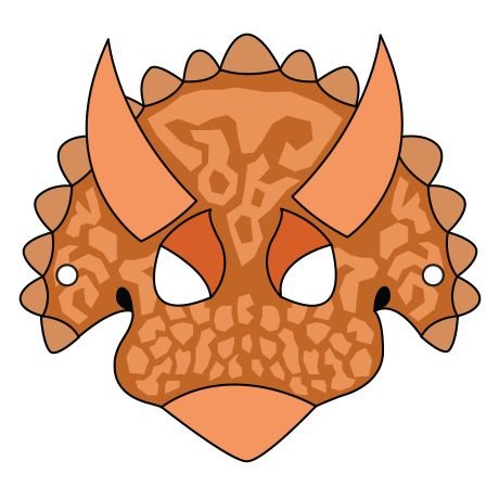 Маски динозавров для детей