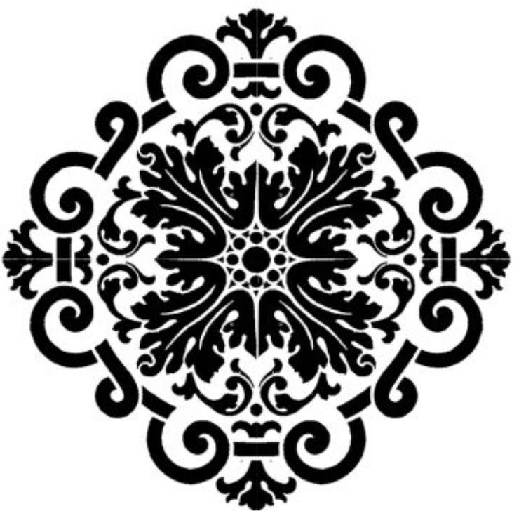 Орнамент трафарет