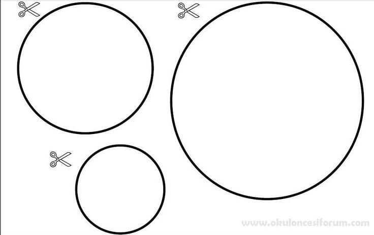 Трафарет кругов разного размера