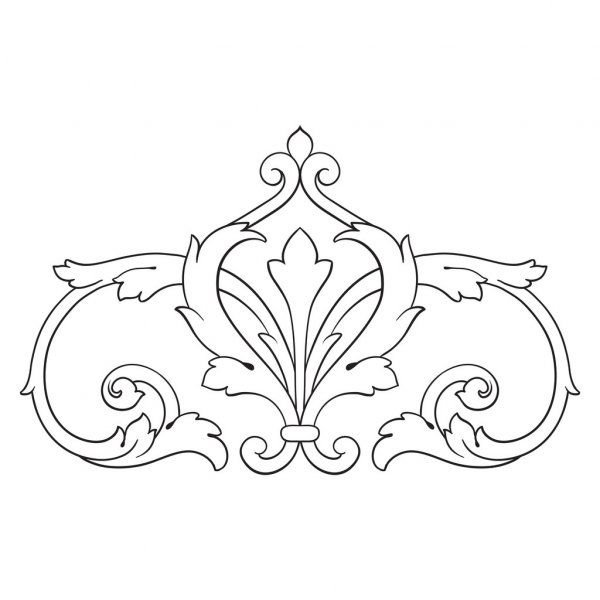 Узор в стиле Барокко легкий