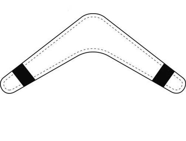 Бумеранг из картона