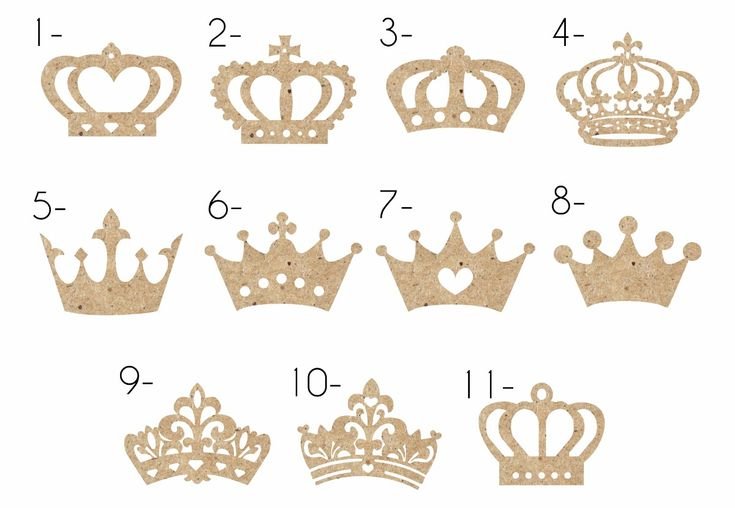 Лекало короны принцессы