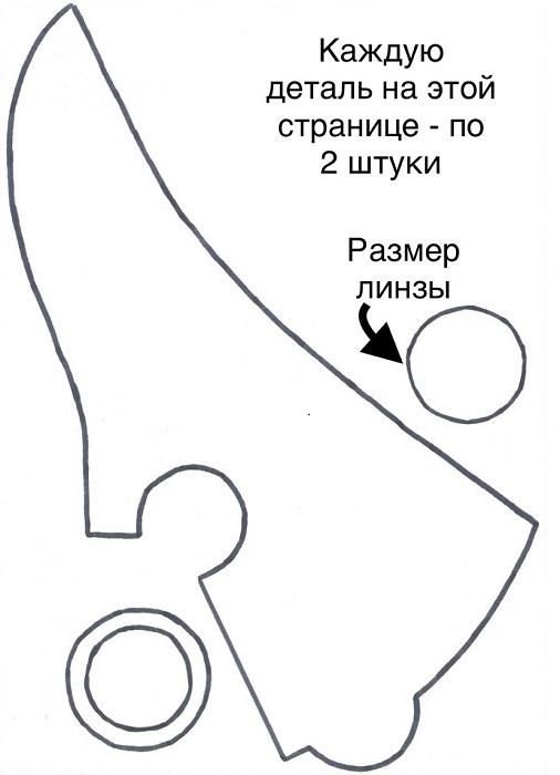 Маска чумного доктора чертеж выкройки