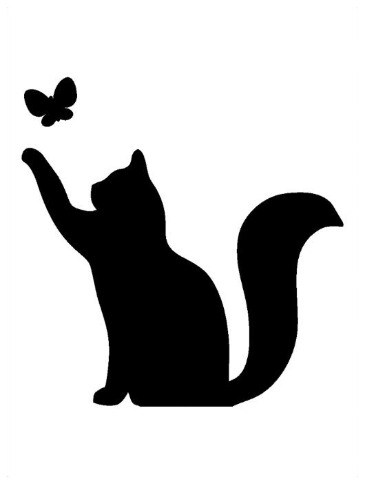 Трафарет кошки