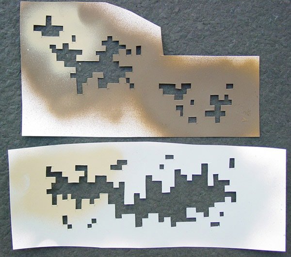 Пиксельный цифровой камуфляж трафарет