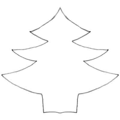 Трафарет "елка"