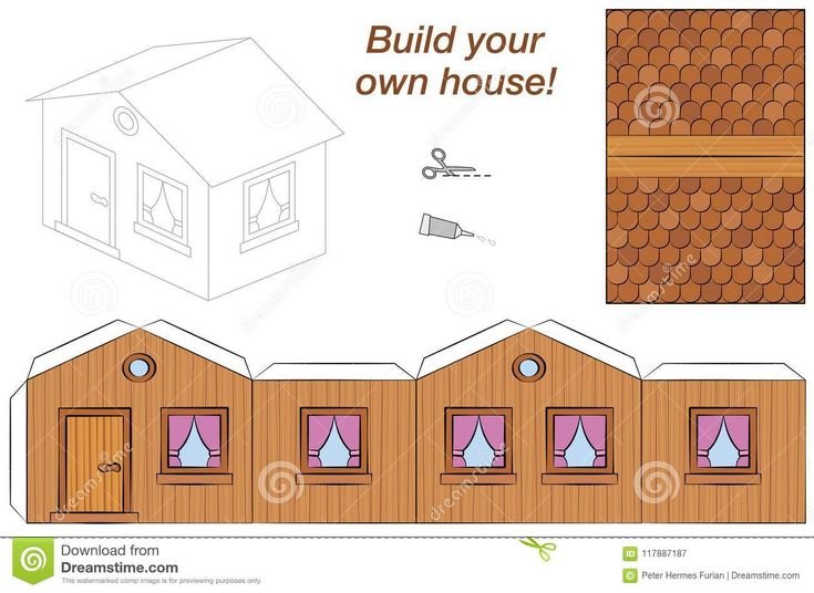 Развертка домика