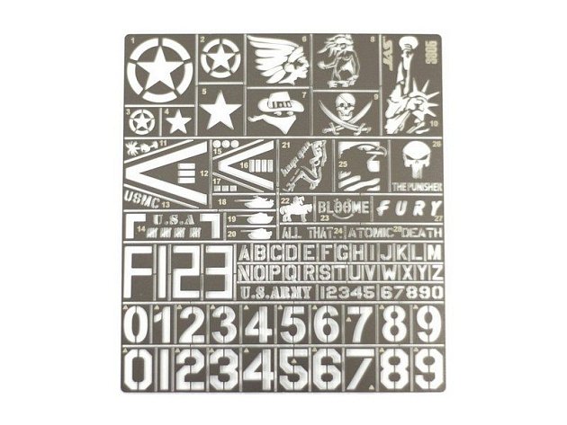 Трафарет Jas для покраски модели немецкой авиации