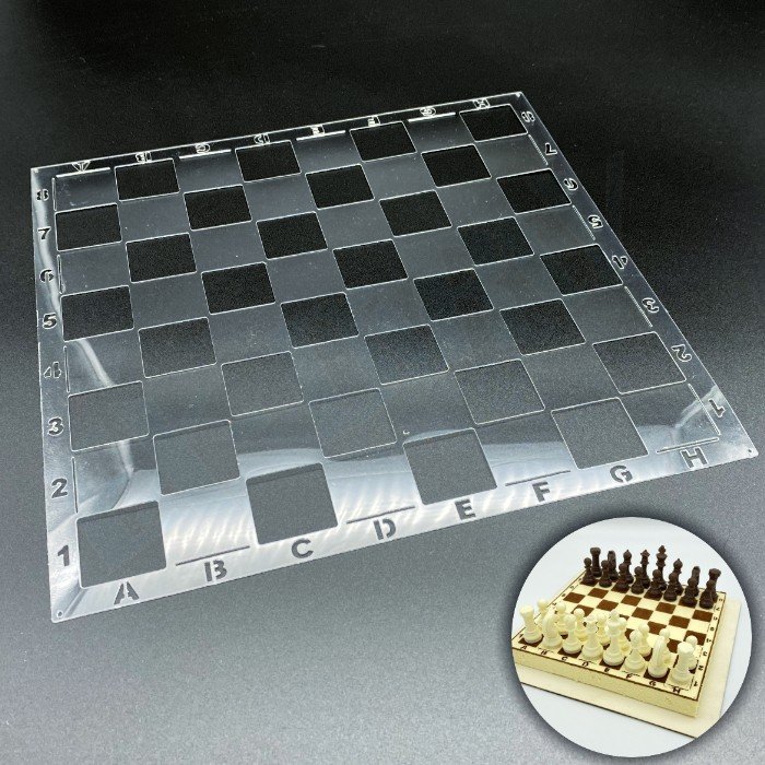 Трафарет шахматной доски для торта