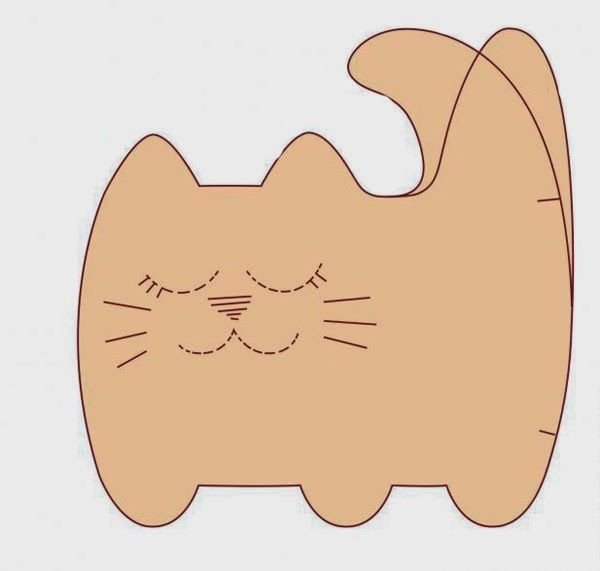 Выкройка кота