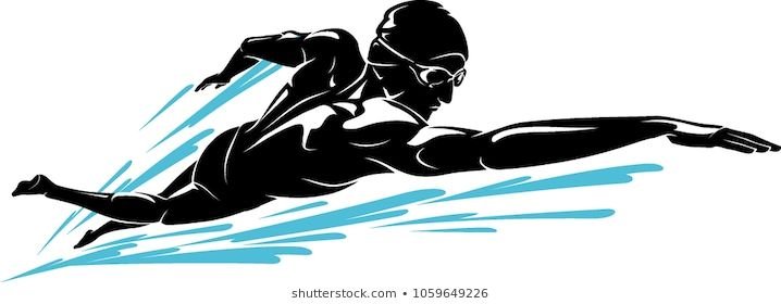 Пловец Кроль вектор