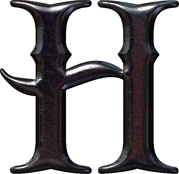 Готическая буква h