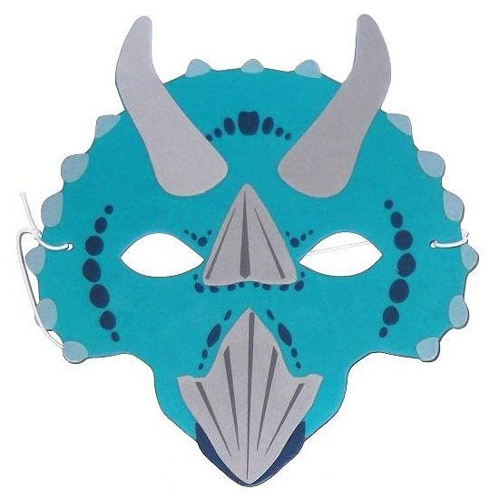 Маска динозавра из картона