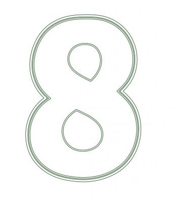 Трафареты цифра 8 на 8 марта 23 фото