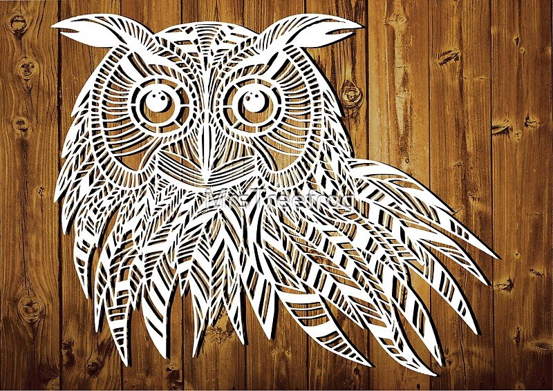 Вытынанка Сова