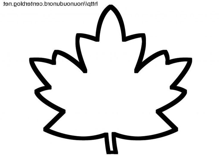 Кленовый лист трафарет для вырезания