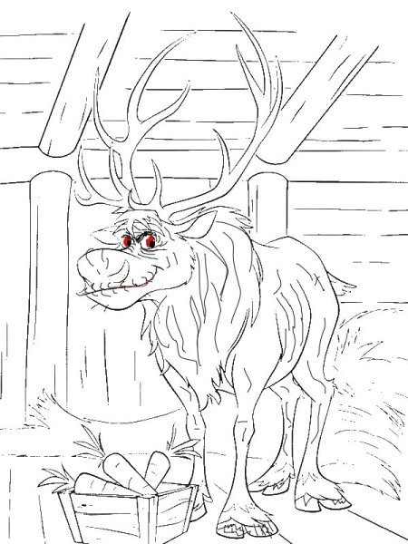 Олаф и Свен раскраска