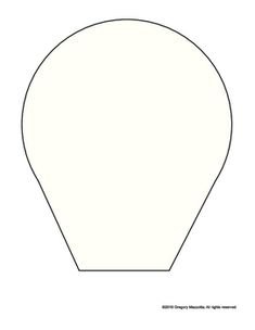 Воздушный шар с корзиной трафарет