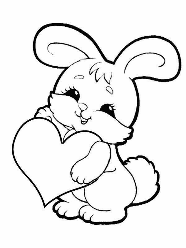 Раскраска зайчик