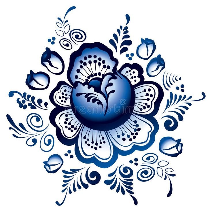 Народная роспись Гжель