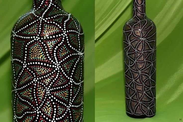 Точечная расписка бутылок