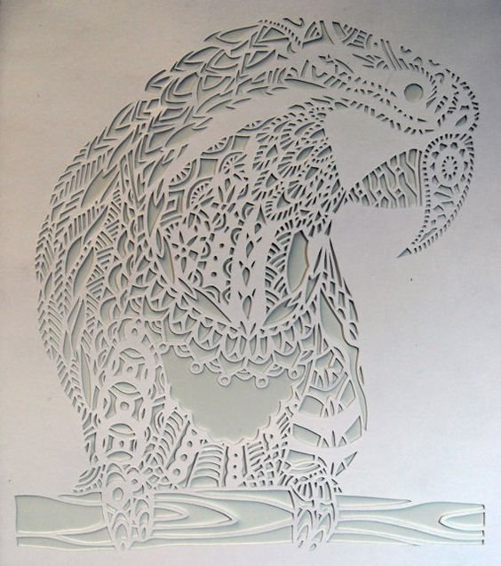 Ажурное вырезание животные