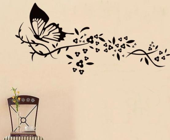 Трафареты бабочек для декора стены