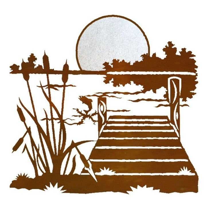 Трафарет пейзаж