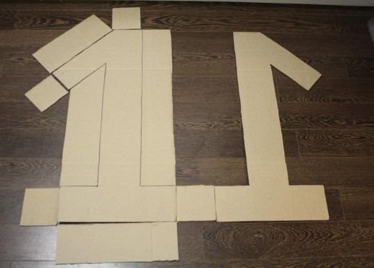 Цифра 1 из картона