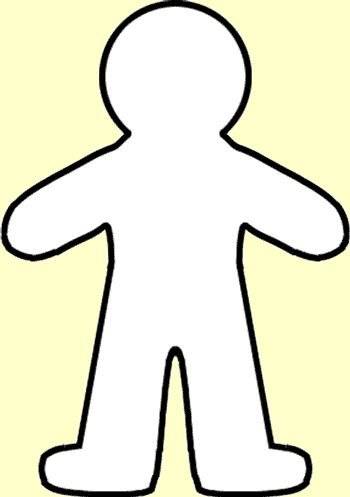 Фигурка человека для вырезания